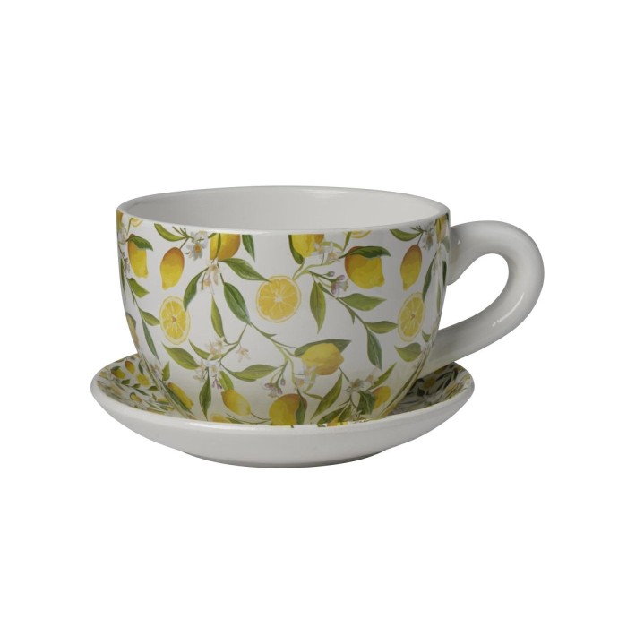 TAZZA CON PIATTINO CM19X15X10 LEMON